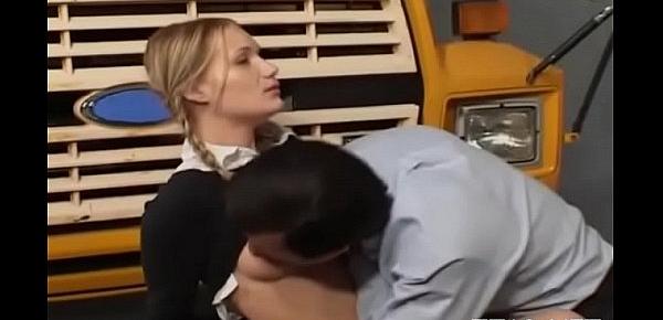  Astonishing blonde Katie gets doggstyle sex